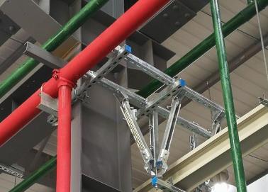 富阳该抗震支架的整体式支吊架结构协调性好